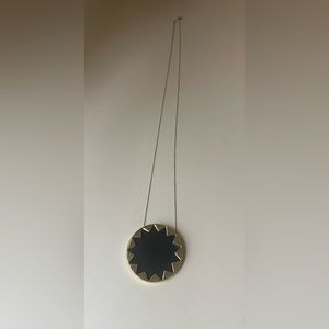 House of Harlow Large Black Sunburst Necklace